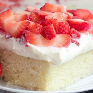 sliced cake