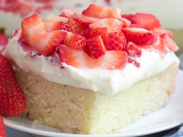 sliced cake